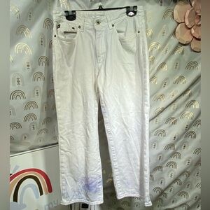 Polo by Ralph Lauren White Denim with Metallic Detail